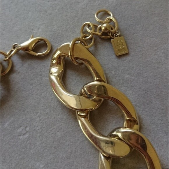 14th & Union Gold Plate Chunky statement Chain Necklace - Picture 6 of 7